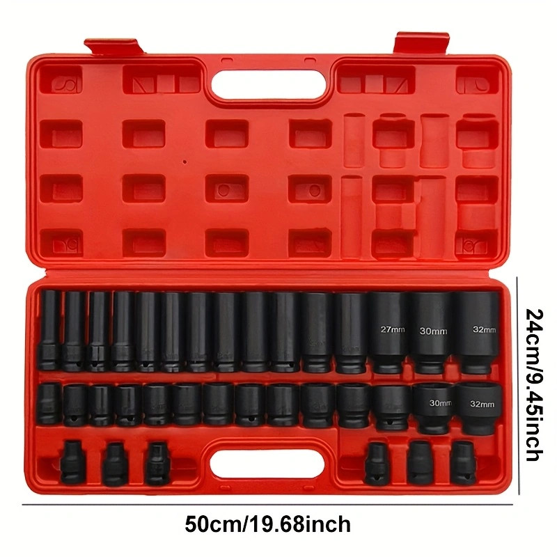 BOURVILL 35-Piece Plastic Pneumatic Socket Tool Set