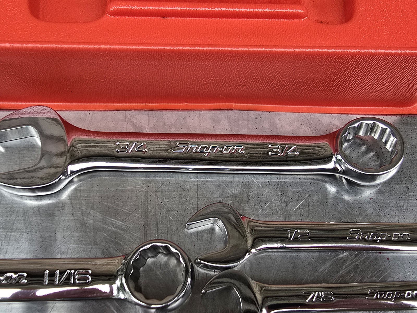 Snap On OEXS709B 9pc SAE Short Wrench Set, 5/16 – 3/4