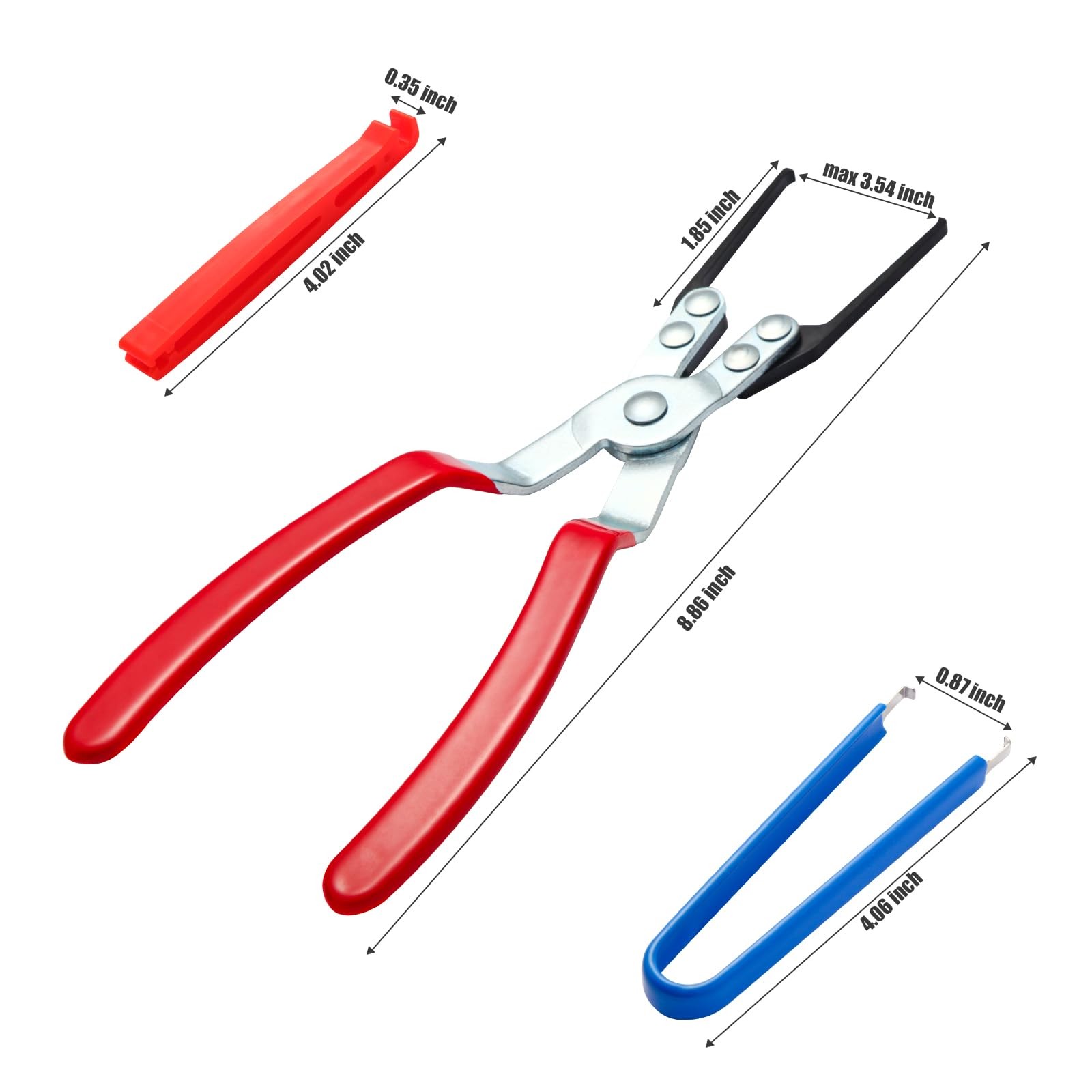 Relay Puller Pliers and Relay Fuse Remover Tools, 6 Pack, Automobile Fuse Pul…
