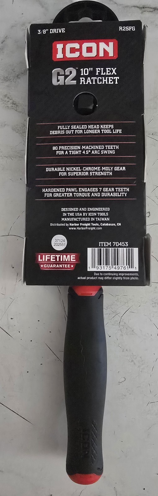 Icon G2 3/8″ Drive 10″ Flex Ratchet – R2SFG – 70453 –