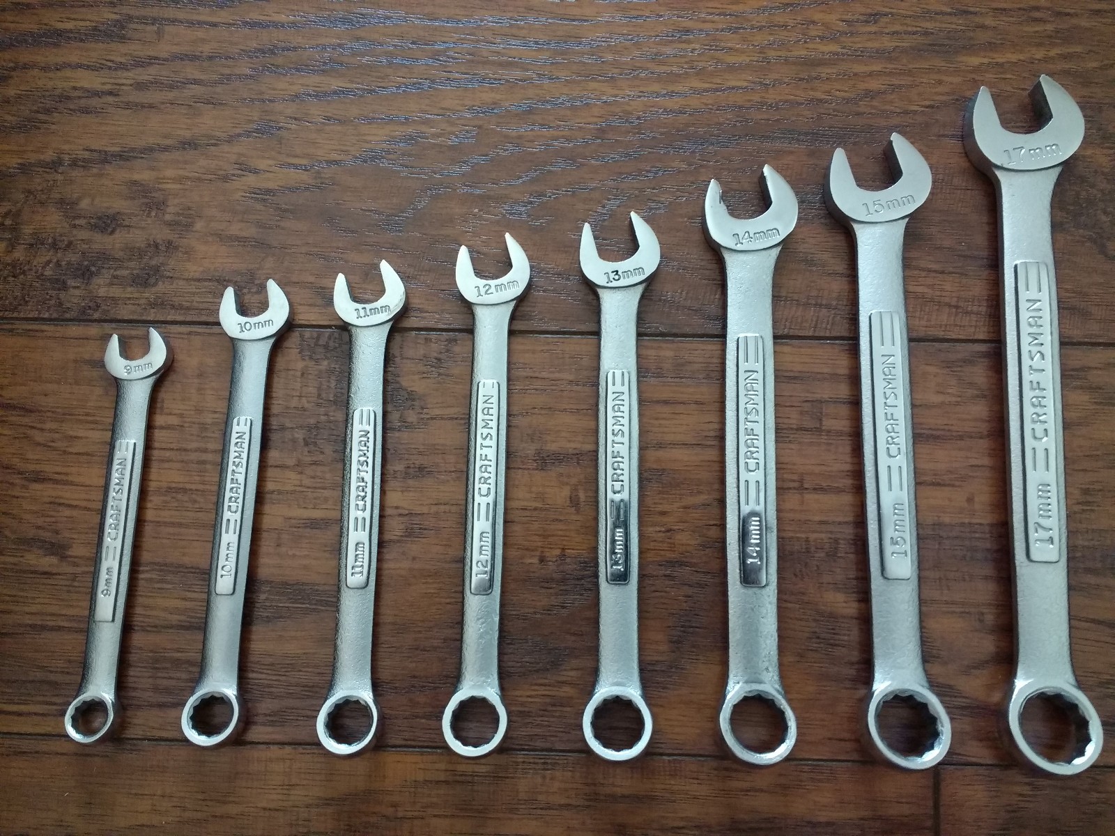 Craftsman 8 Pc Wrenches METRIC 9mm-17mm Made in the USA