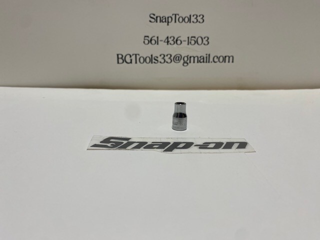 Snap-ON TMM6 1/4″ Drive 6-Point Metric 6 mm Flank Drive® Shallow Socket