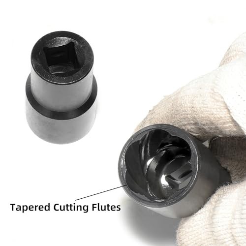 22-Piece Lug Nut Extractor Set, Impact Socket Tool for Damaged & Stripped Nuts