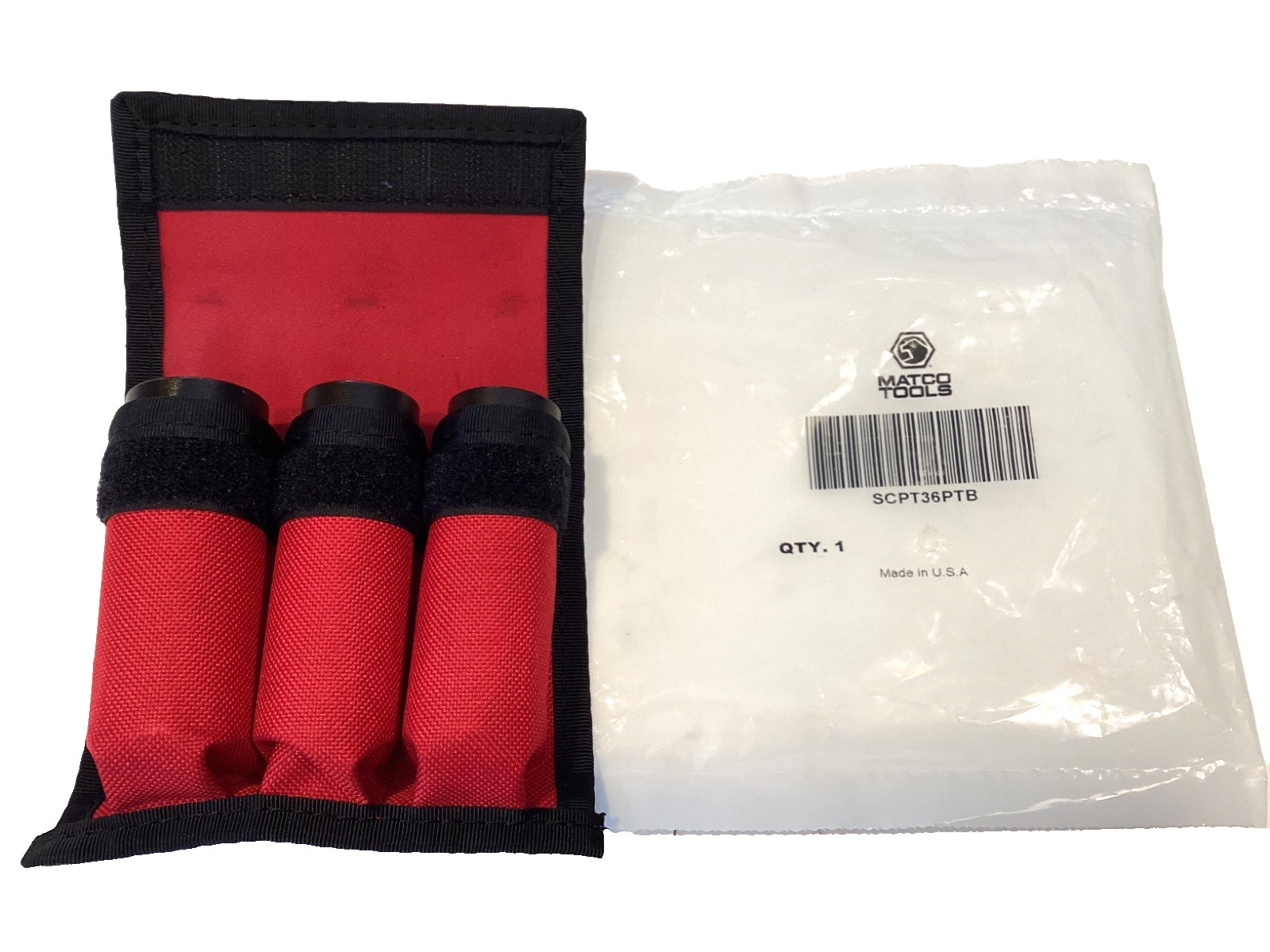 Matco Tools SCPT36PTB NEW 3 Piece 1/2” Drive 6Pt THIN WALL Flip Socket Set USA