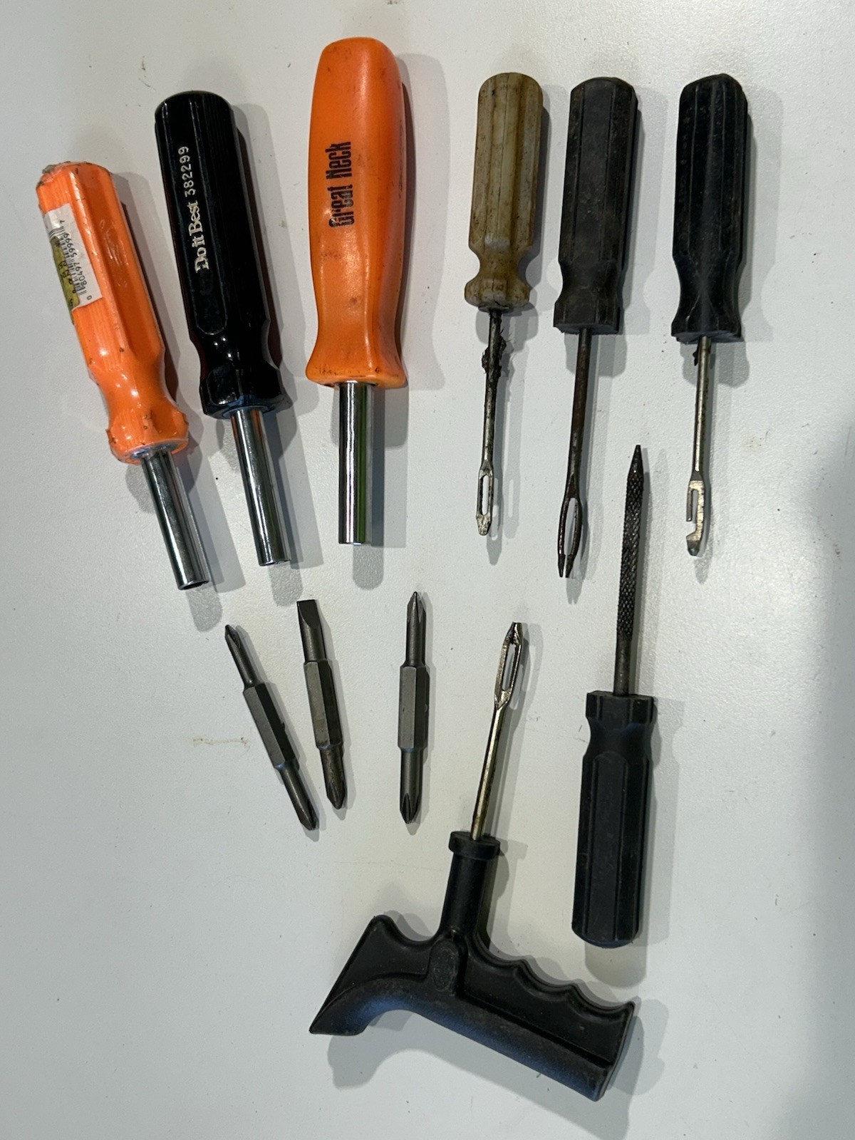Lot Of 8 Hand Tools Tire Repair And Flip Sockets See Photos Used