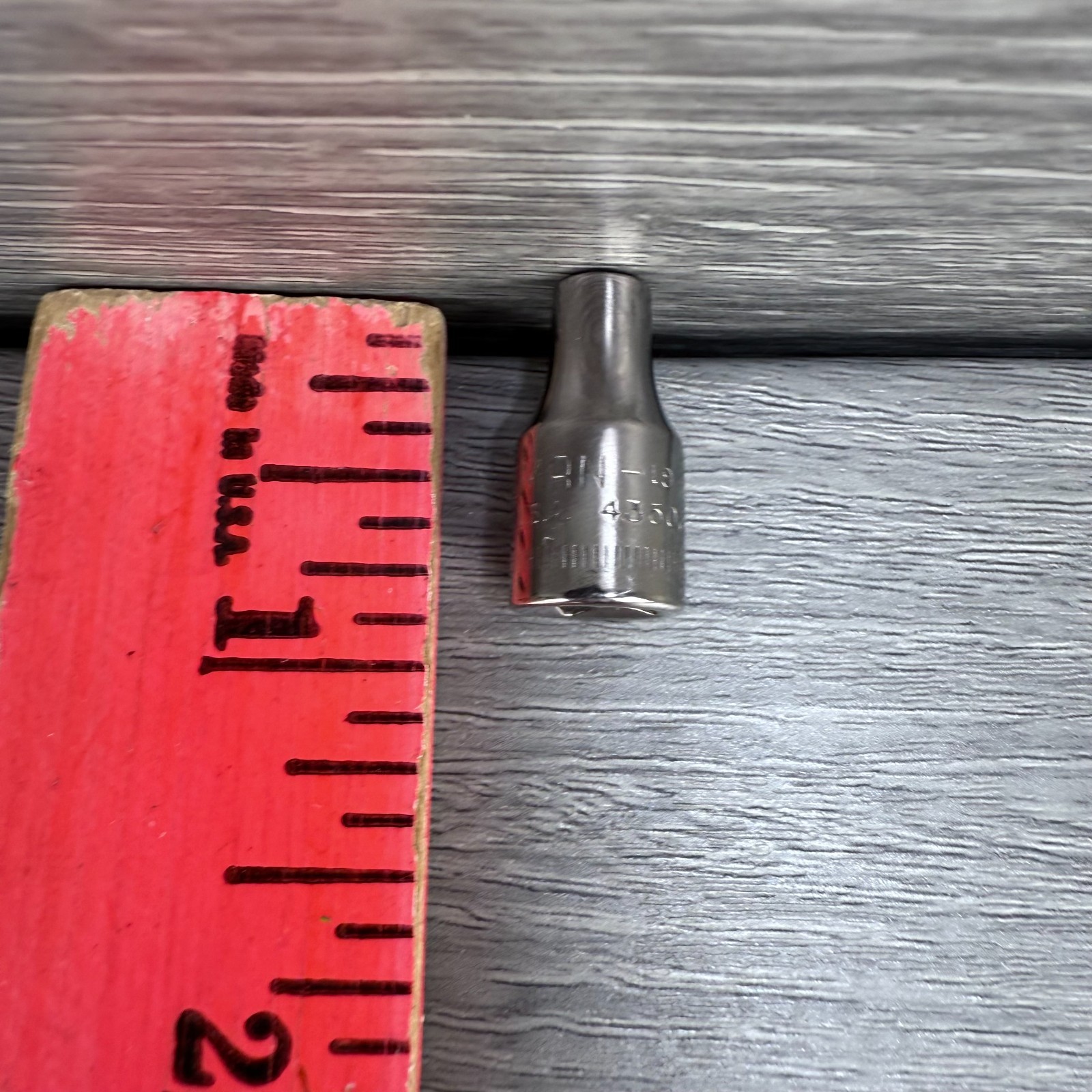 Vtg Craftsman 4mm Metric Socket 6 Point 1/4″ Drive #43505 G USA