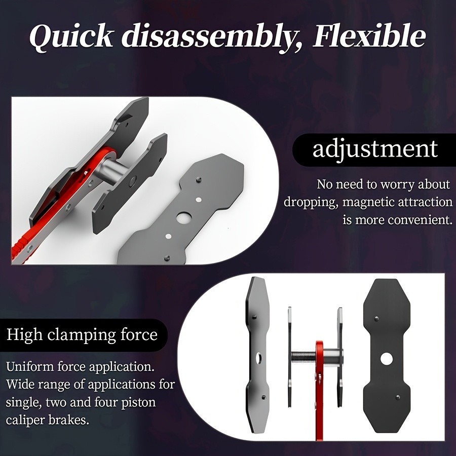 Brake Caliper Press Tool Car Piston Spreader Pad 360 Degree Swing Ratchet Hand W