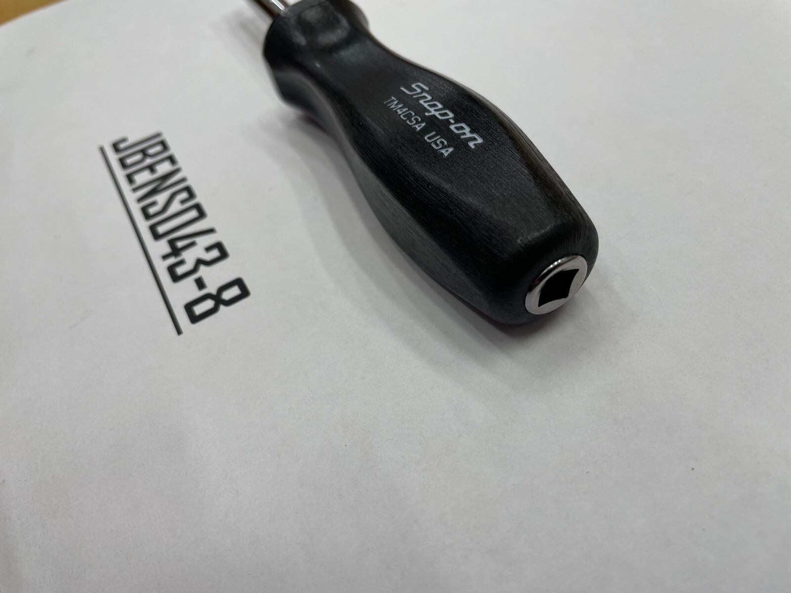 Snap-on Tools USA NEW BLACK Hard Handle 1/4″ Standard Shank Driver TM4CSA