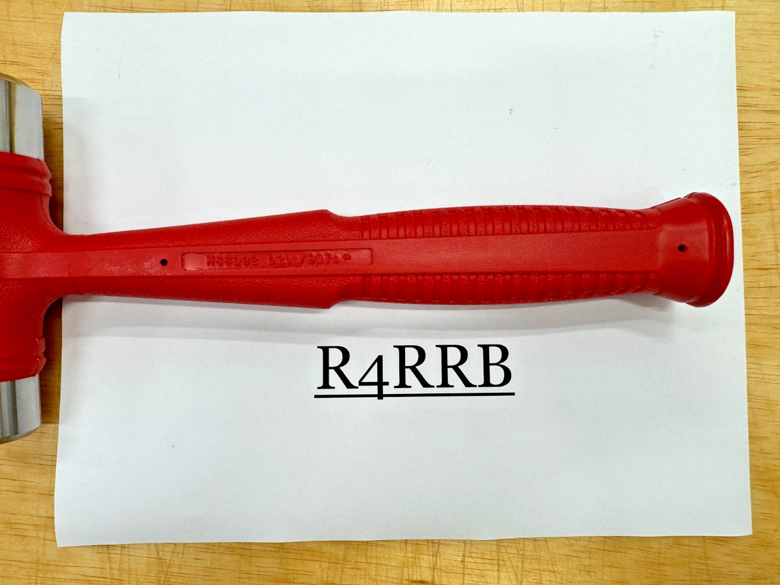 Snap-on Tools USA NEW RED 32oz / 907g Dual-Face Drilling Dead Blow Hammer HSSD32