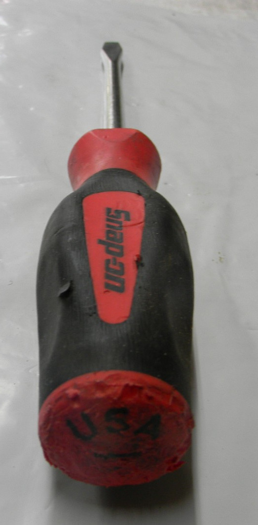 SNAP-ON RED SOFT GRIP FLAT TIP 5/16″ BLADE STANDARD SCREWDRIVER #SGD6BR