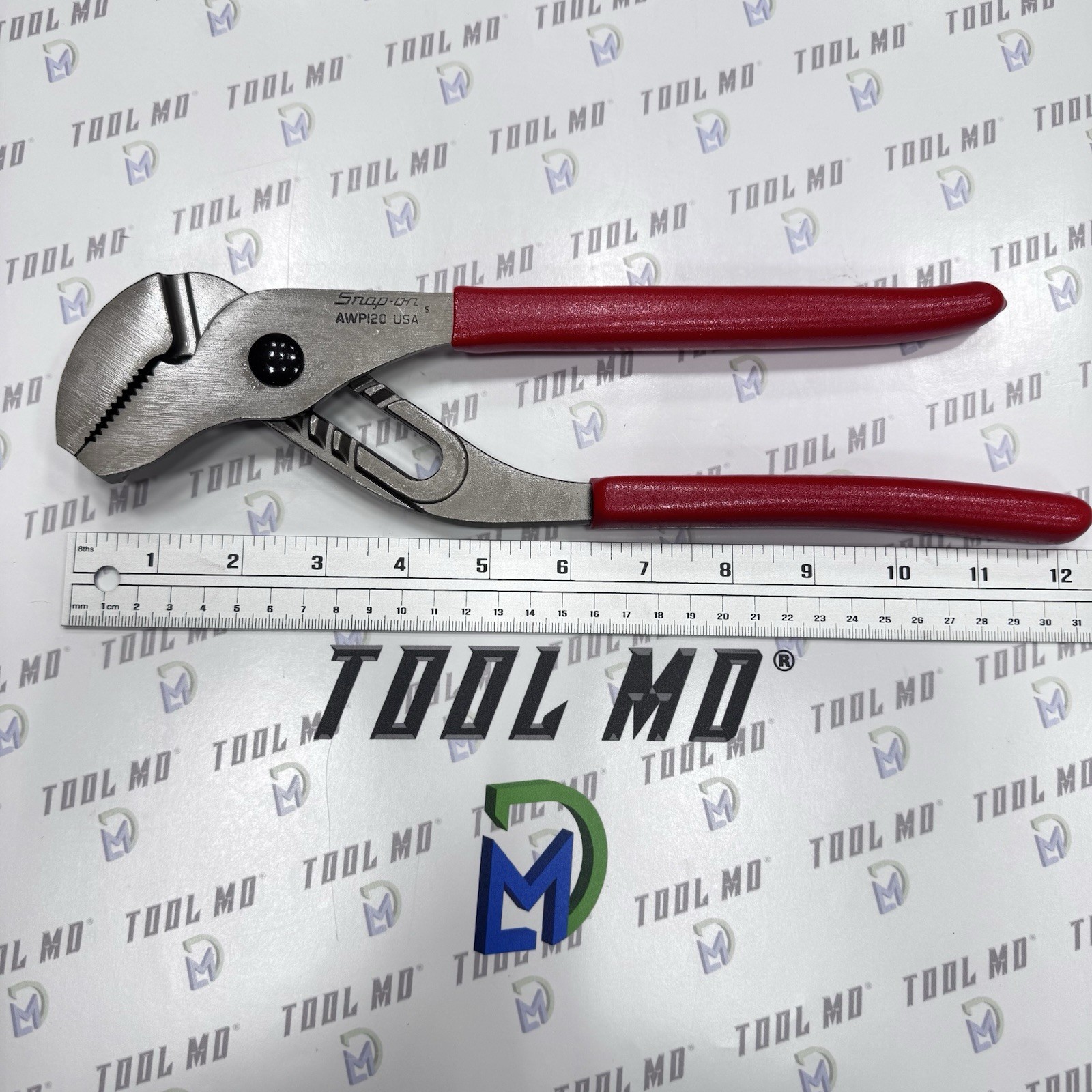 Snap-on Tools USA NEW 2pc RED Adjustable Joint Channel Pliers Set AWP120 AWP160