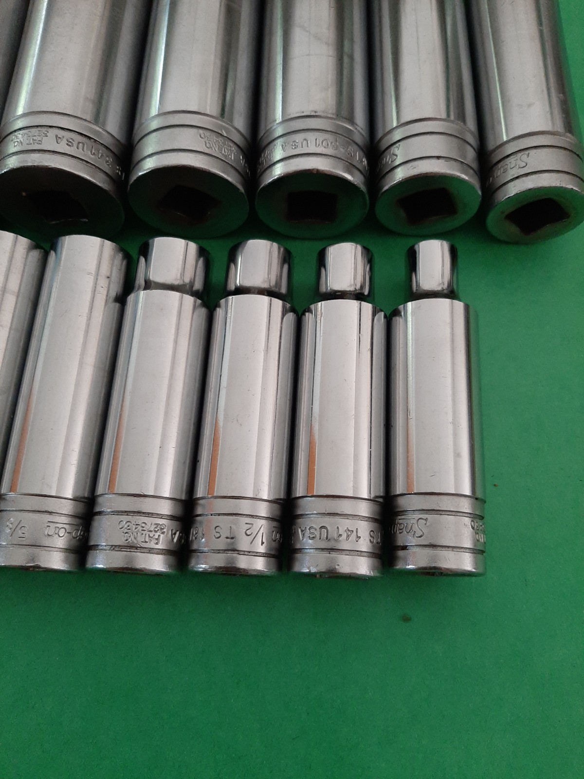 Snap-on 1/2″ Drive 14PC SAE 6PT Point Deep Socket Set 3/8″ to 1-1/4″ (no 1-1/8)