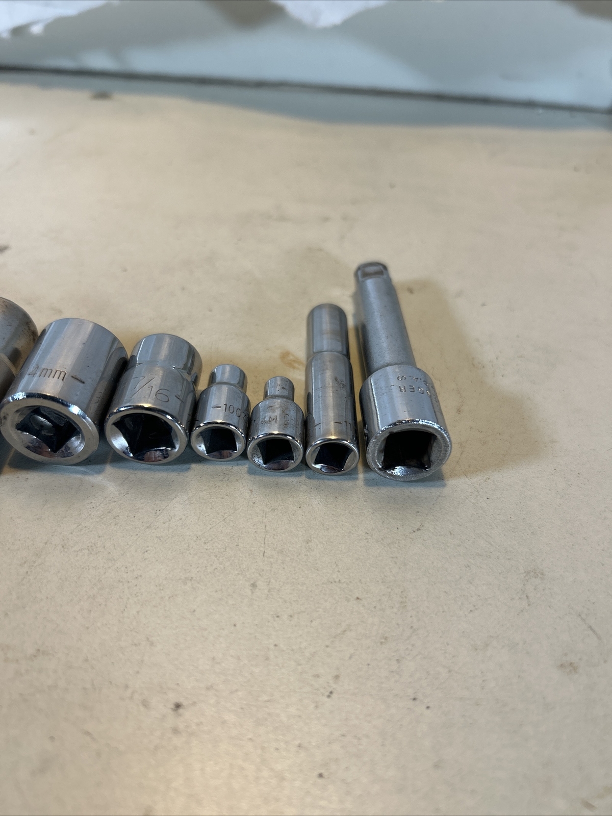 Lot Of Proto Challenger 1/4 3/8 1/2 Dr Sockets 13/16 5/8 1/2 14 7/16 7/32 4 9/32