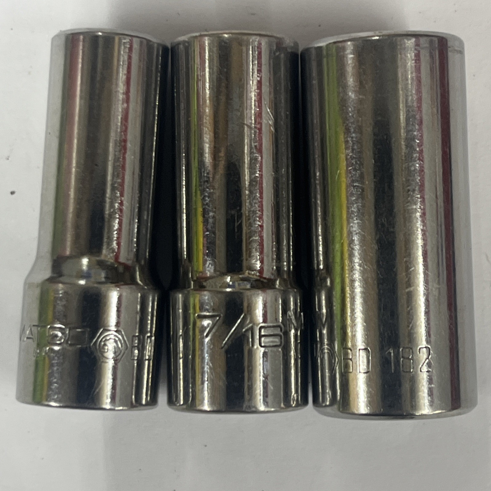 Matco 12pt 3/8″ Drive Deep Socket 3/8 7/16 9/16 BD122 BD142 BD182 12 POINT BIN