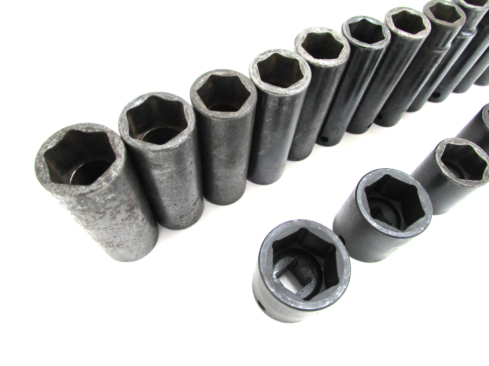 MATCO TOOLS 1/2” DRIVE METRIC DEEP IMPACT SOCKET SET, 6-POINT, USA