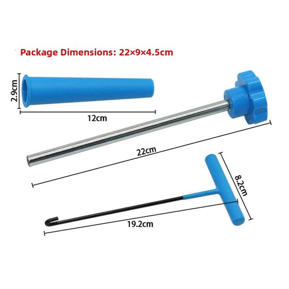 Tire Repair Valve Core Tool Set Valve Stem Puller Hook Tool and Gloves