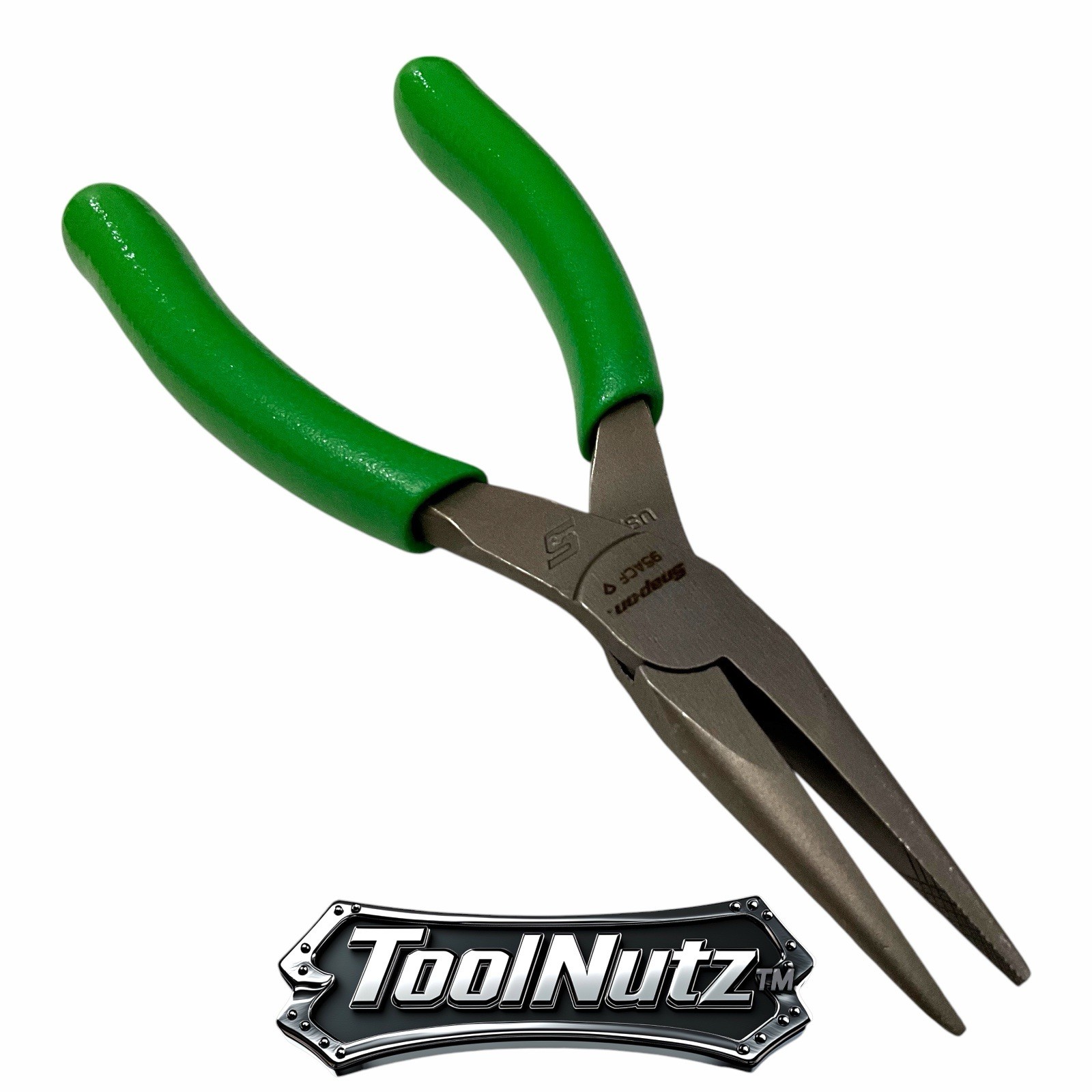 Snap-on Tools NEW 95ACFG 6″ GREEN Soft Grip Rounded Jaw Needle Nose Pliers USA