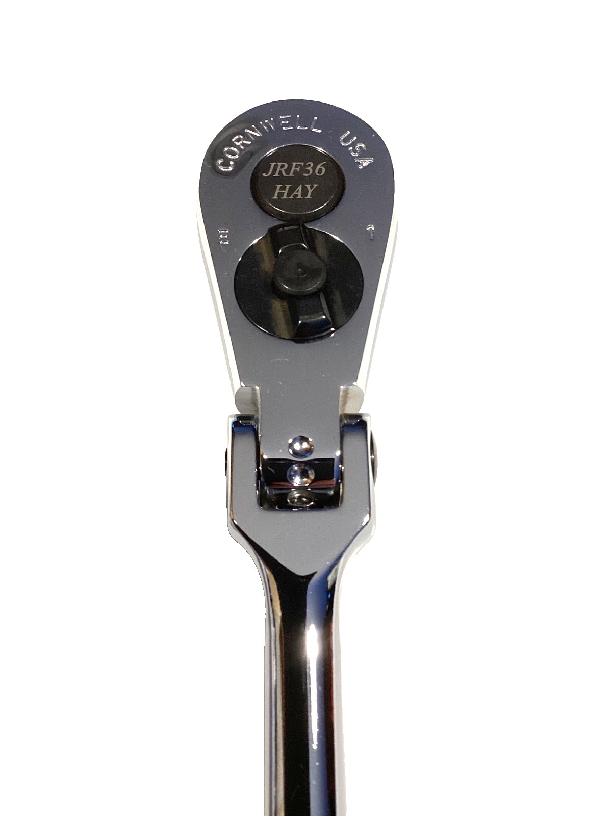 Cornwell USA NEW 3/8”Dr Hi Vis Soft Grip Snap Detent Flex Head Ratchet JRF36HAY
