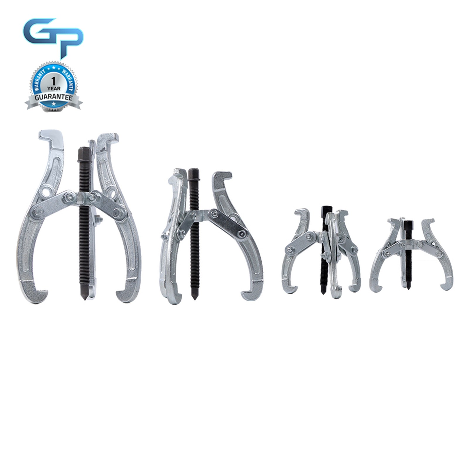 3 Jaw Puller Tool Kit 4 pcs Bearing Puller for Pulley Gear Bearing 3“ 4” 6“ 8”