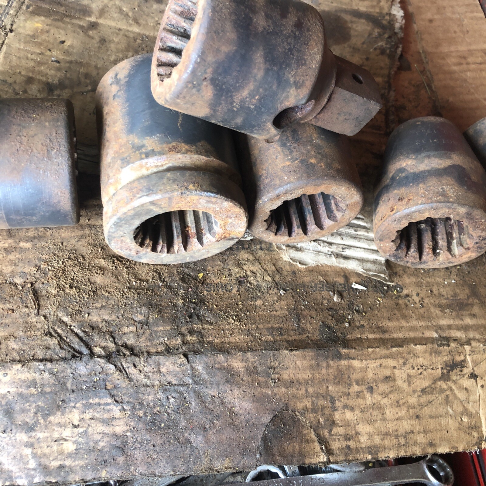 (6 Pcs) HEX SOCKET CHICAGO PNEUMATIC APEX (rough Shape Will Need Attention)