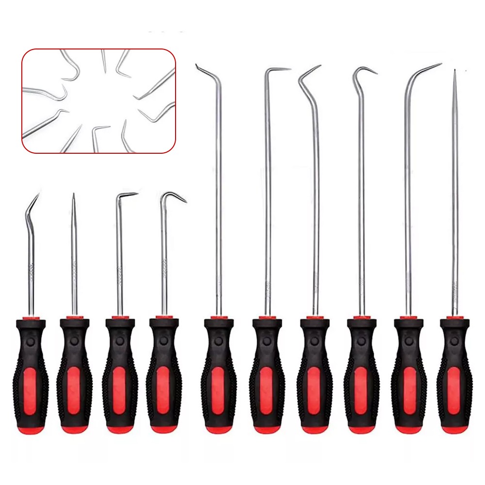 10pcs Pick and Hook Set Car Auto Oil Seal/O-Ring Seal Gasket Pick Puller Remover