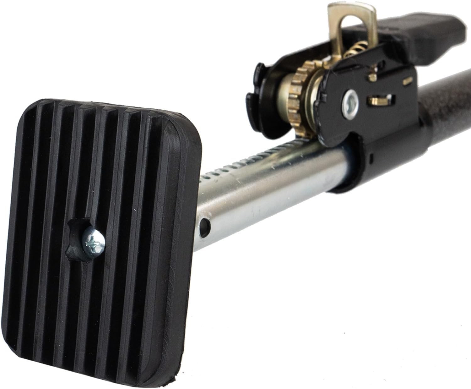 Ratcheting Cargo Bar for Pickup Adjustable 40-70In Alloy Steel Rubber 360-Degree