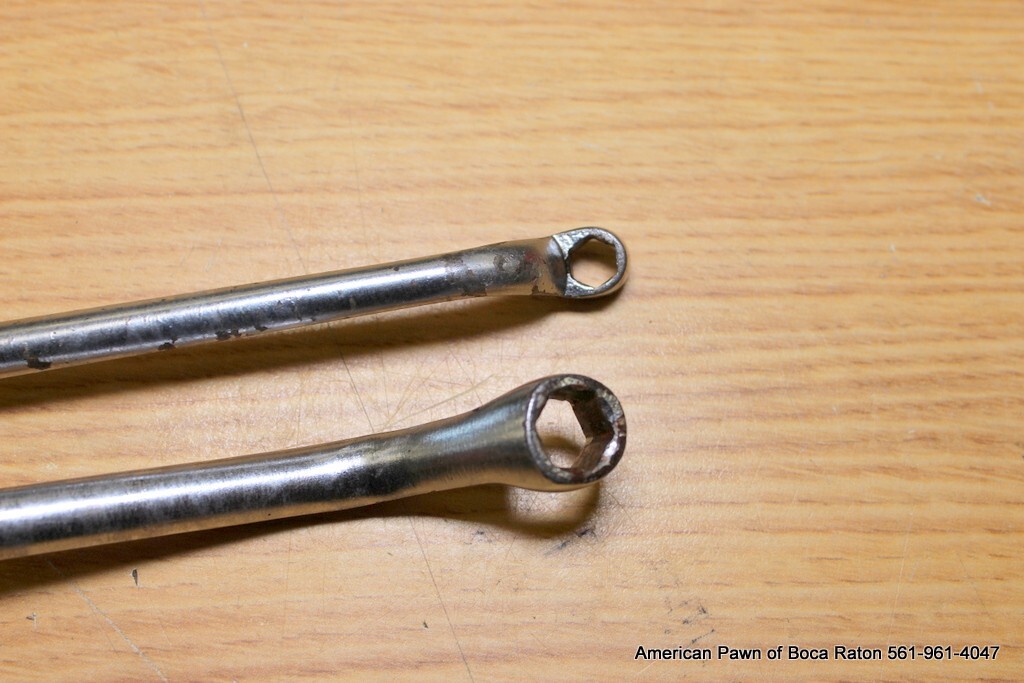 Snap-On 1/4″ x 3/8″ 7/16″ x 3/8″ 6Point Offset Brake Bleeder Box End Wrench USA