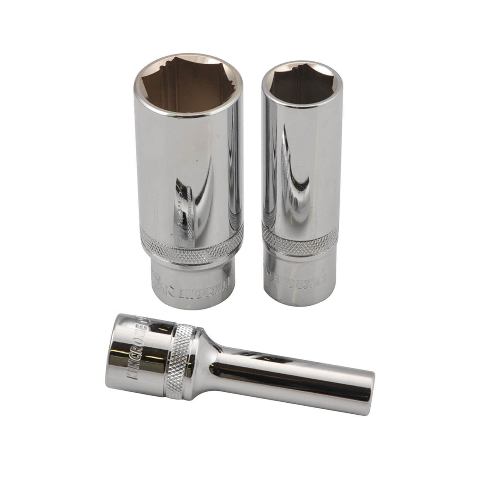 KINCROME LOK-ON 1/4″ Square Drive Metric 6 Point Hex Deep Socket Size 4mm – 14mm
