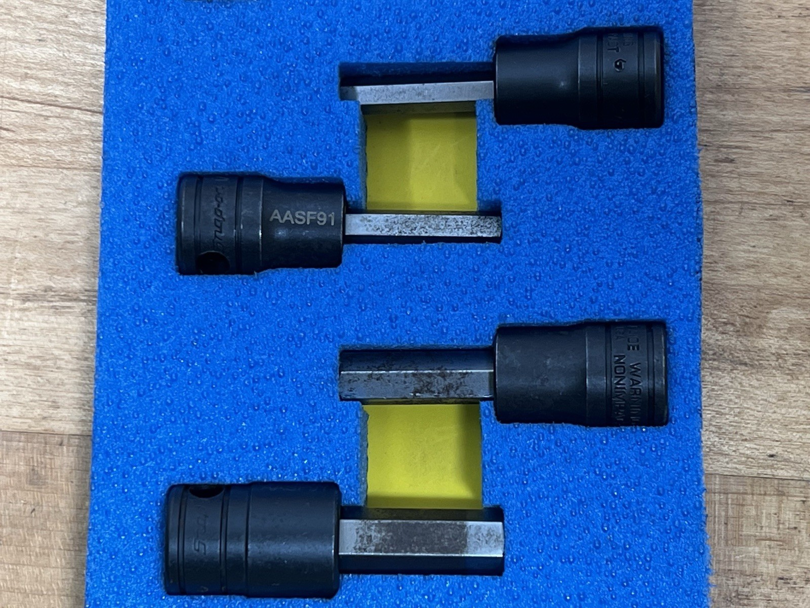 Snap On SAE Hex Bit Driver Socket Set 3/8″ Drive 8pc Industrial Finish 208EGFAY