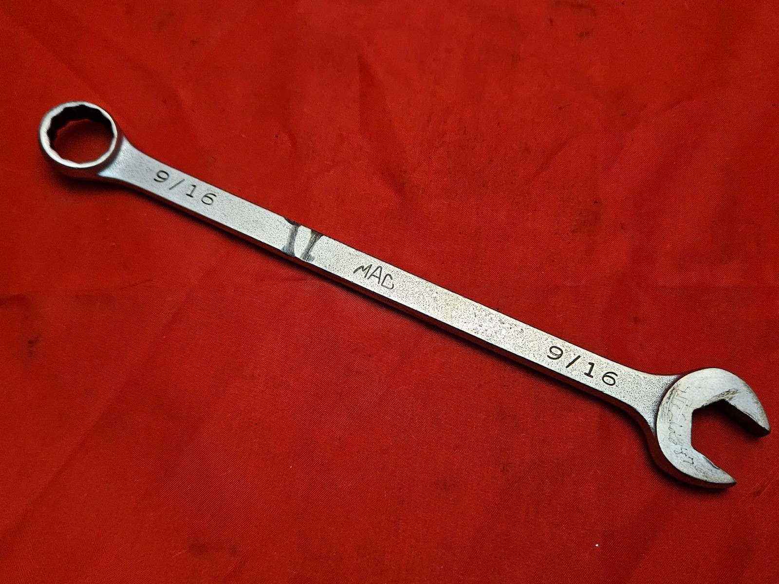 MAC CL18 9/16″ 12 Point Combination Wrench Open Box End USA SAE S15