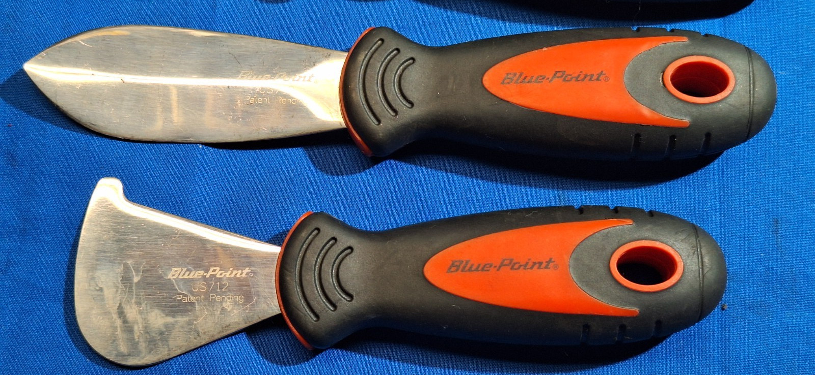 Blue Point 8 piece Knife blade, scraper, V & U Blade door panel tools
