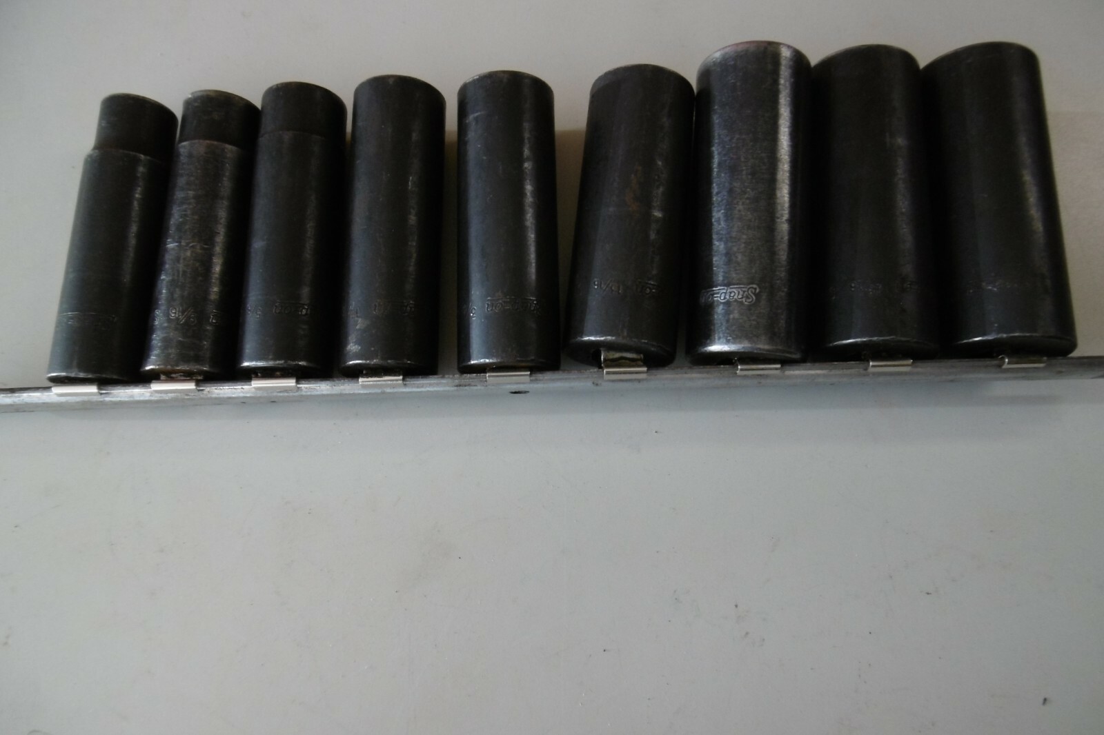 Snap On 1/2″ Drive SAE Impact Socket Set 309SIMYA 1/2″ thru 1″ 9Pc