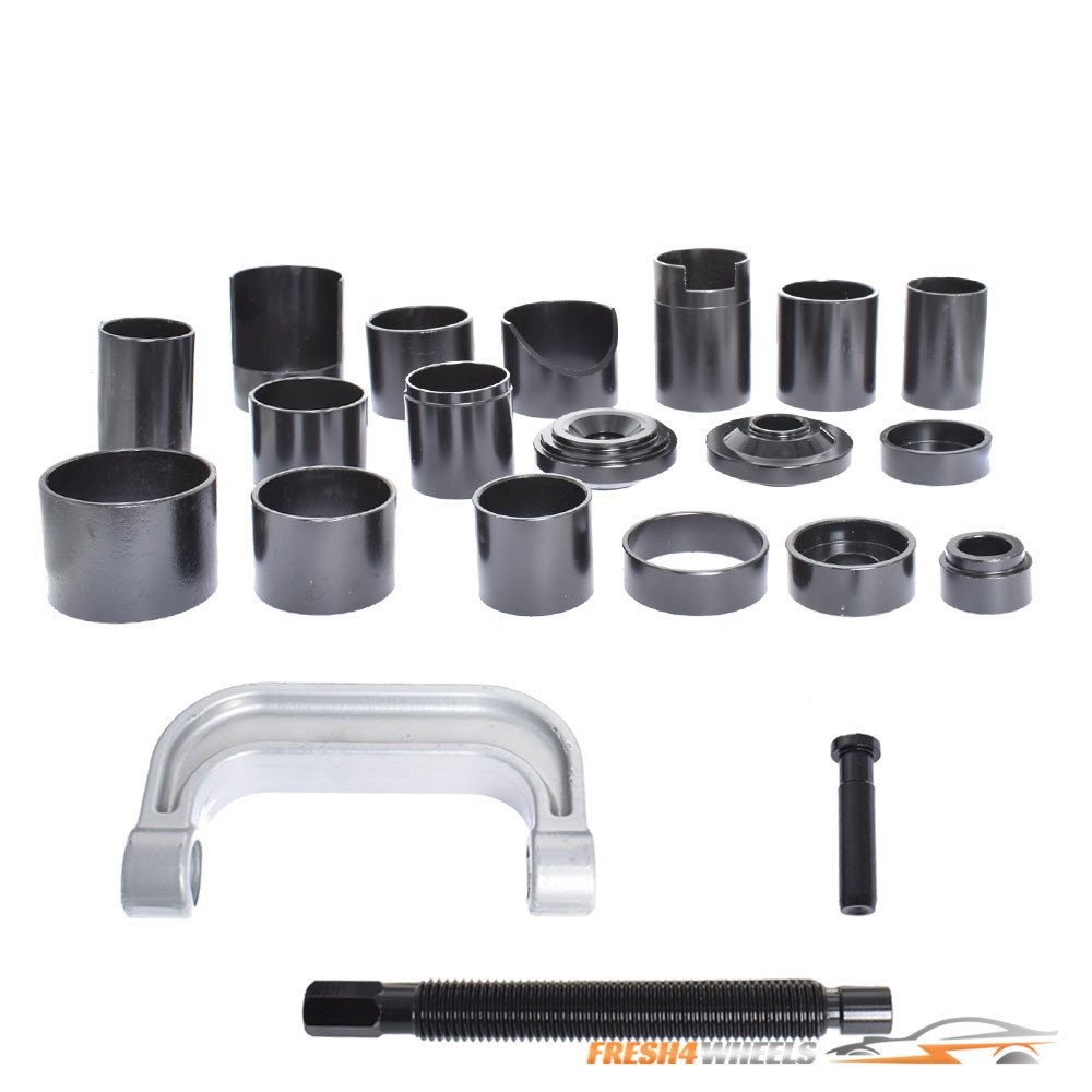 21Pcs Auto Repair Service Removal Ball Joint Press Tool Master Adapter Kit 2&4WD