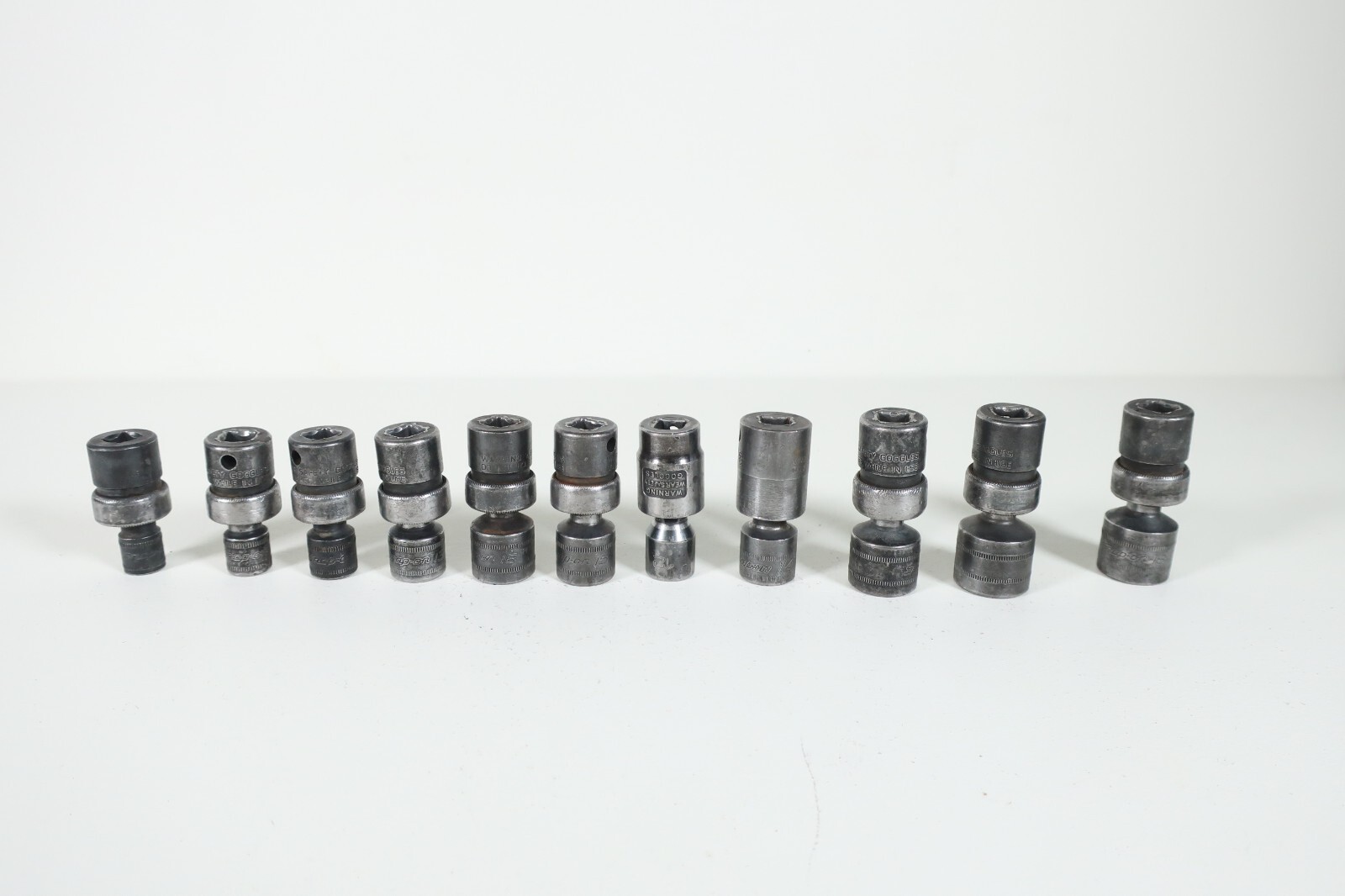 Snap On 3/8″ Drive 11pc Metric Swivel Impact 6pt Socket Set(9mm-19mm)IPFM