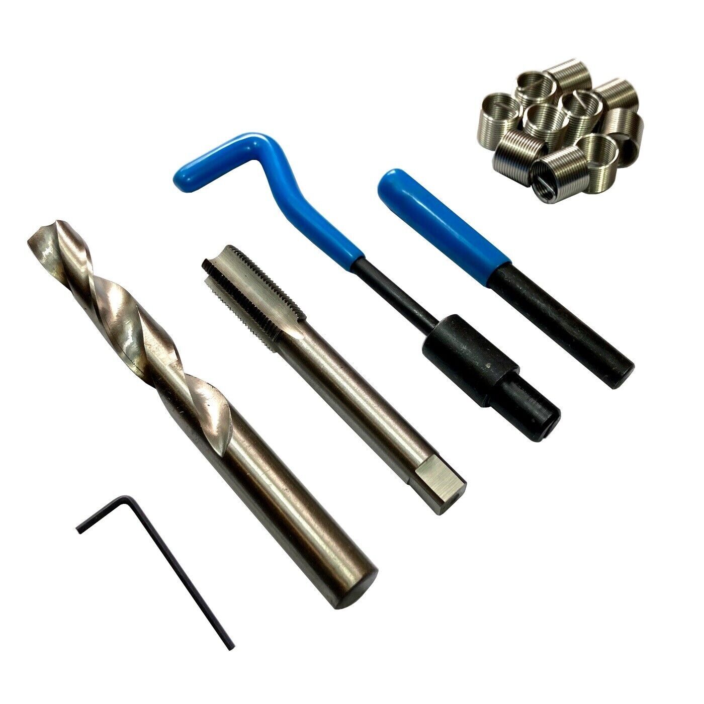 M14 X 1.25 THREAD REPAIR KIT 15 PIECE HELICOIL 12MM DAMAGED THREADS DRILL BIT