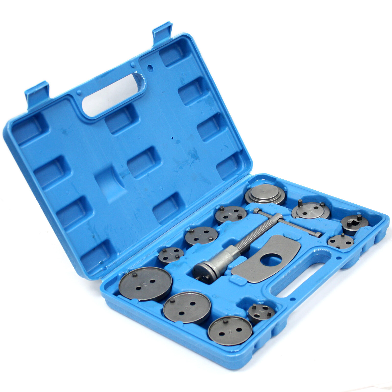 13 pc Brake Disc Piston Push Wind Back Pad Compressor Universal Caliper Tool Kit