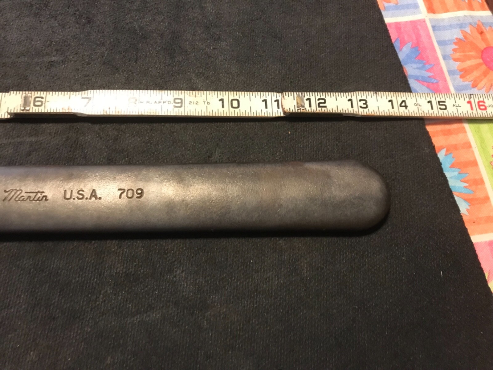 Martin Tools Single Open End 1-1/2” Engineer’s Machinery Wrench 709 USA