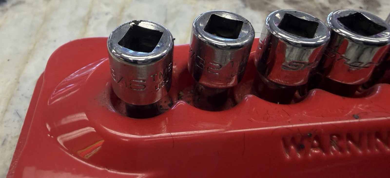 Snap-On 1/4″ Drive Socket Set TM Series 6 SAE 3/16″ to 9/16″
