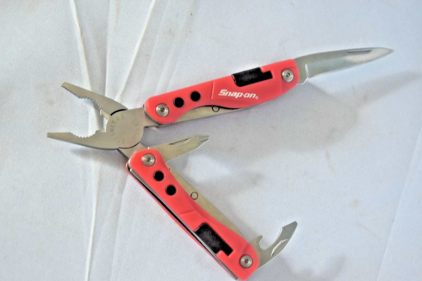 Snap on pliers four tools in one Knife bottle opener Gouge Punch? & Pliers rare