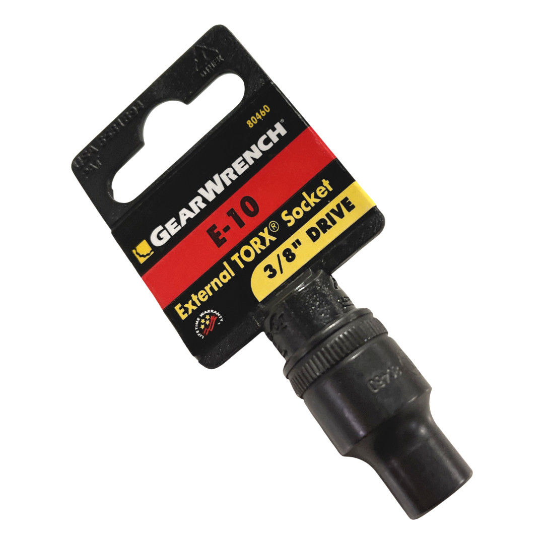 GearWrench 3/8″ Drive E-10 External TORX Socket Black Oxide 80460