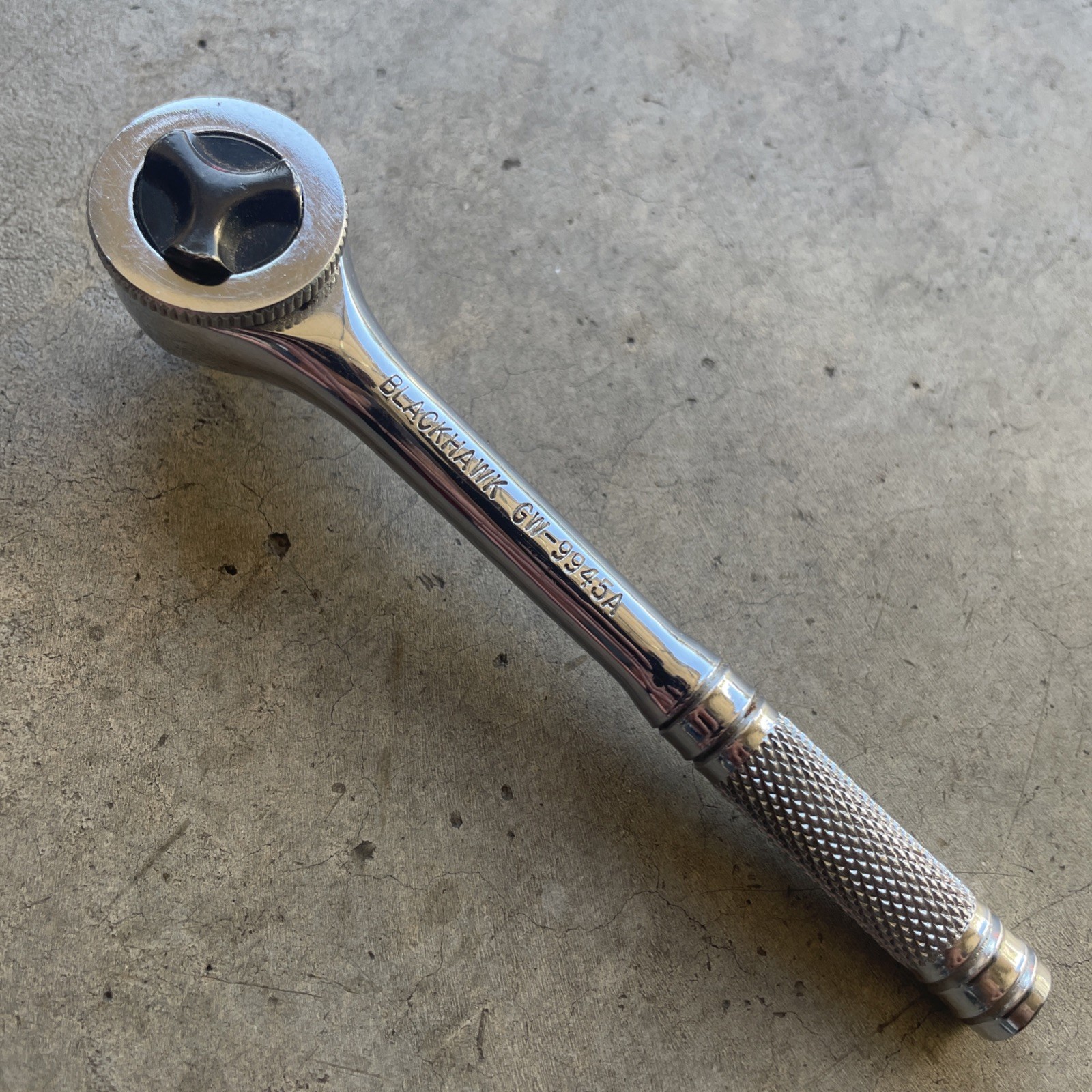 Blackhawk Tools 5″ Long Ratchet 1/4″ Drive W/ Thumb Wheel Knurled GW-9945A