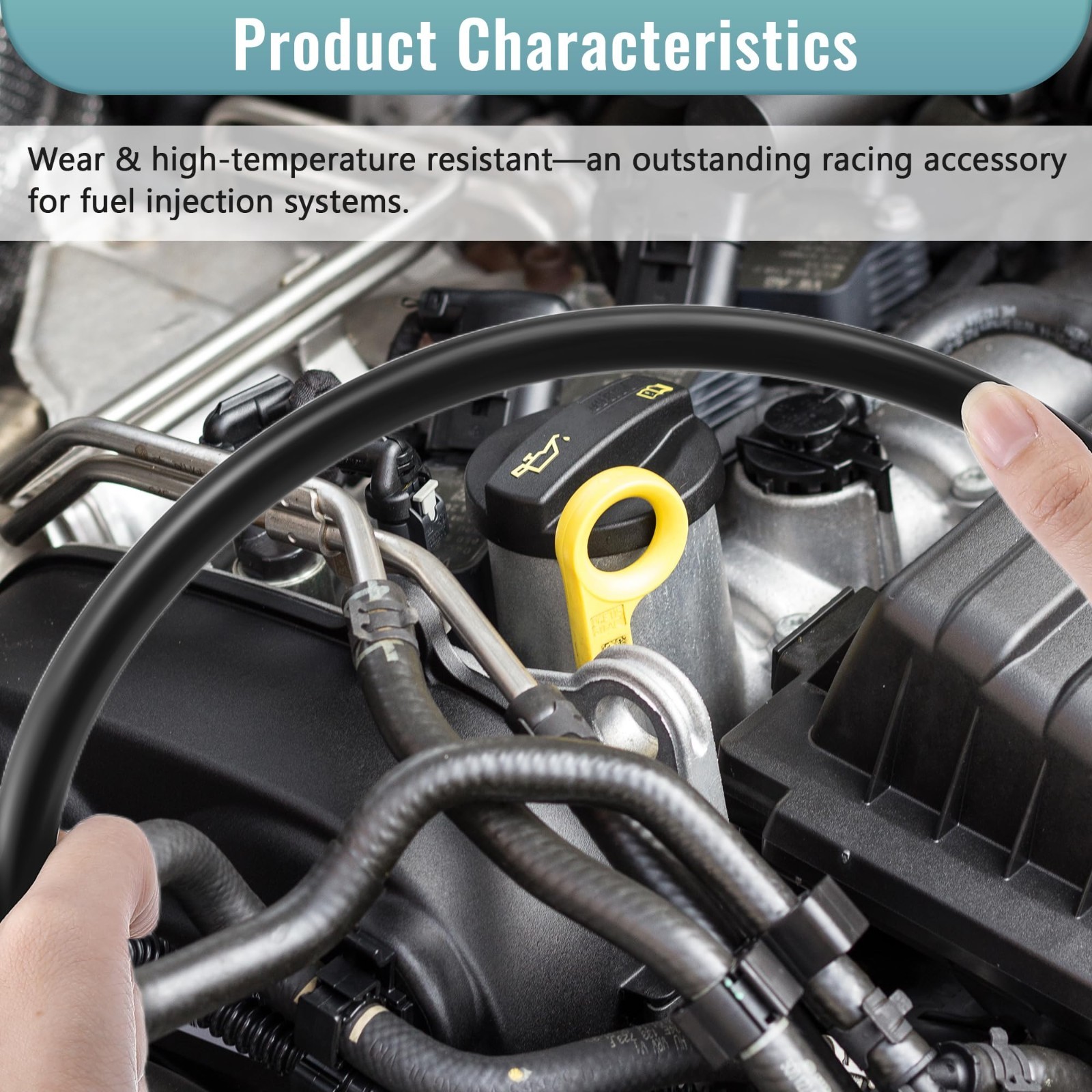 10 Ft Fuel Line Set – 5 Sizes 1/8″ to 5/16″ ID, Hose Clamp Pliers & 50 Clamps fo