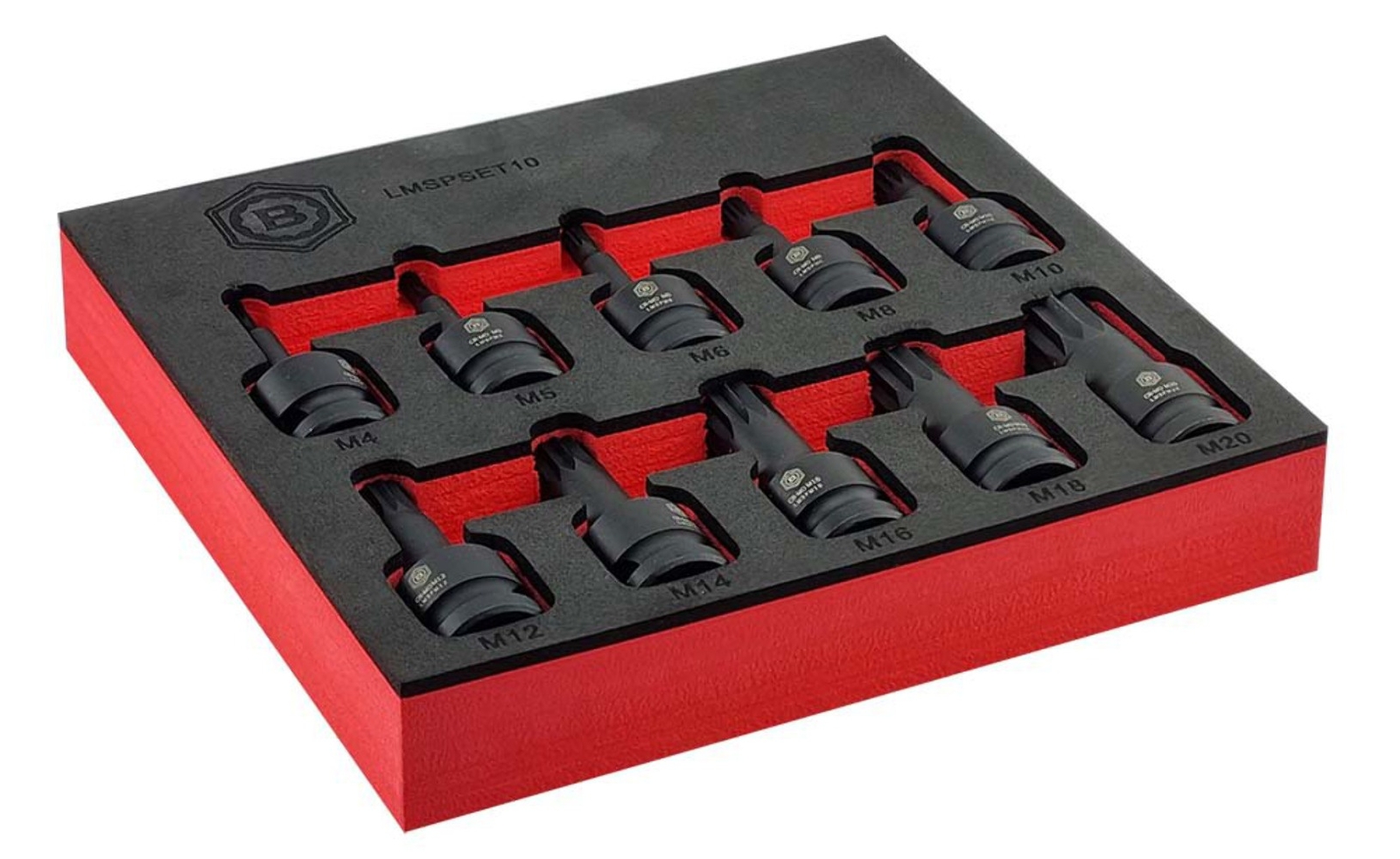 SPLINE XZN IMPACT DRIVER SET 10PC, 1/2″ DRIVE FROM BRITOOL HALLMARK