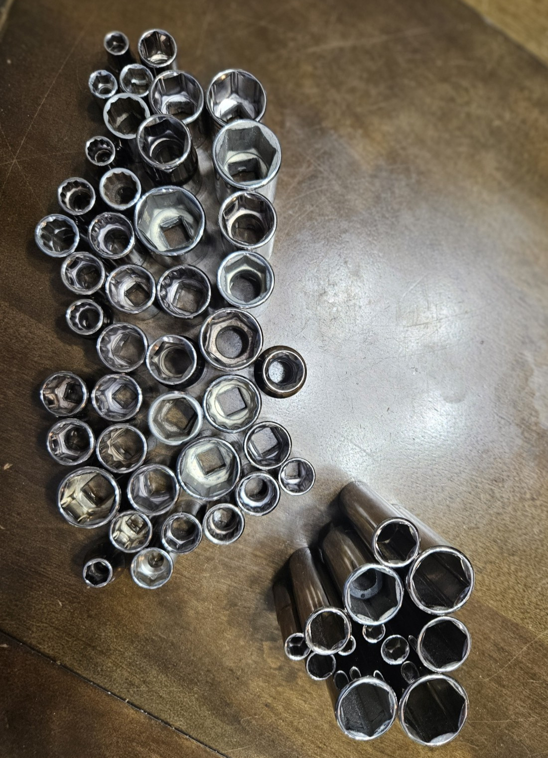 Craftsman 12, 8, 6 Point Deep And Shallow Socket Lot Set USED (84)