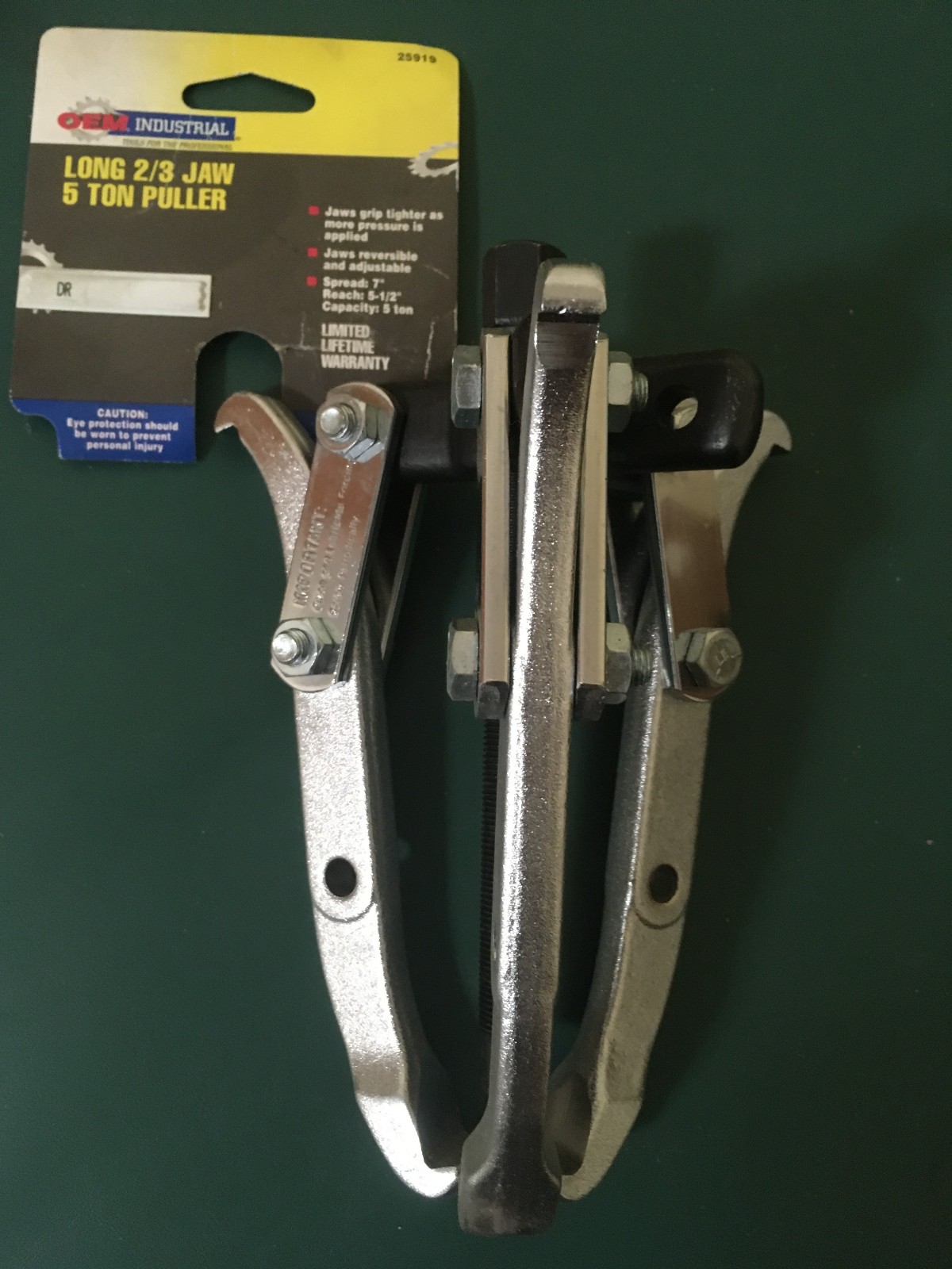 Long 2/3 Jaw 5 ton Puller 7″ Spread 5 1/2″ Reach