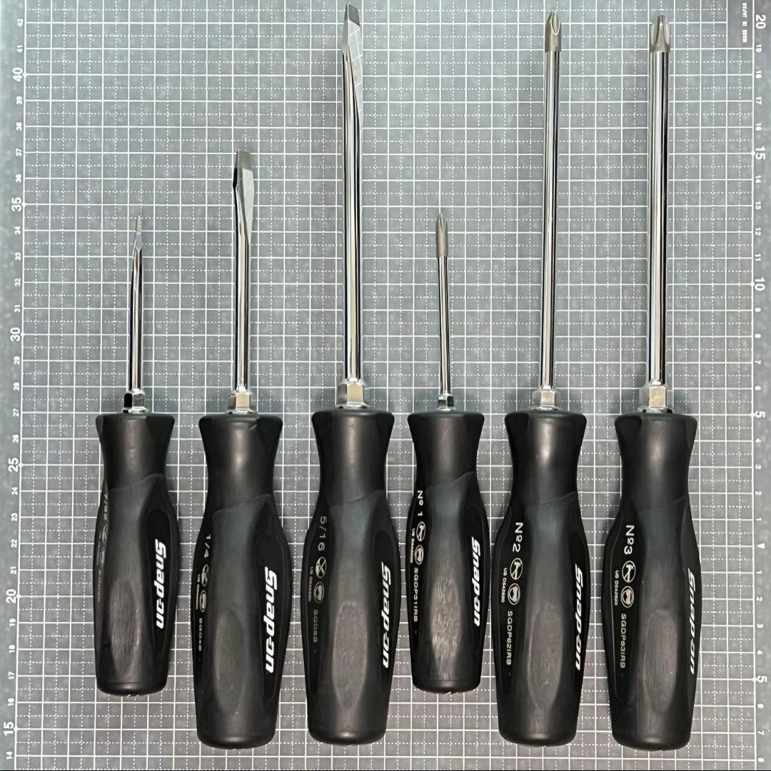 Rare Snap-on Limited Edition Black & Black Screwdriver Set of 6