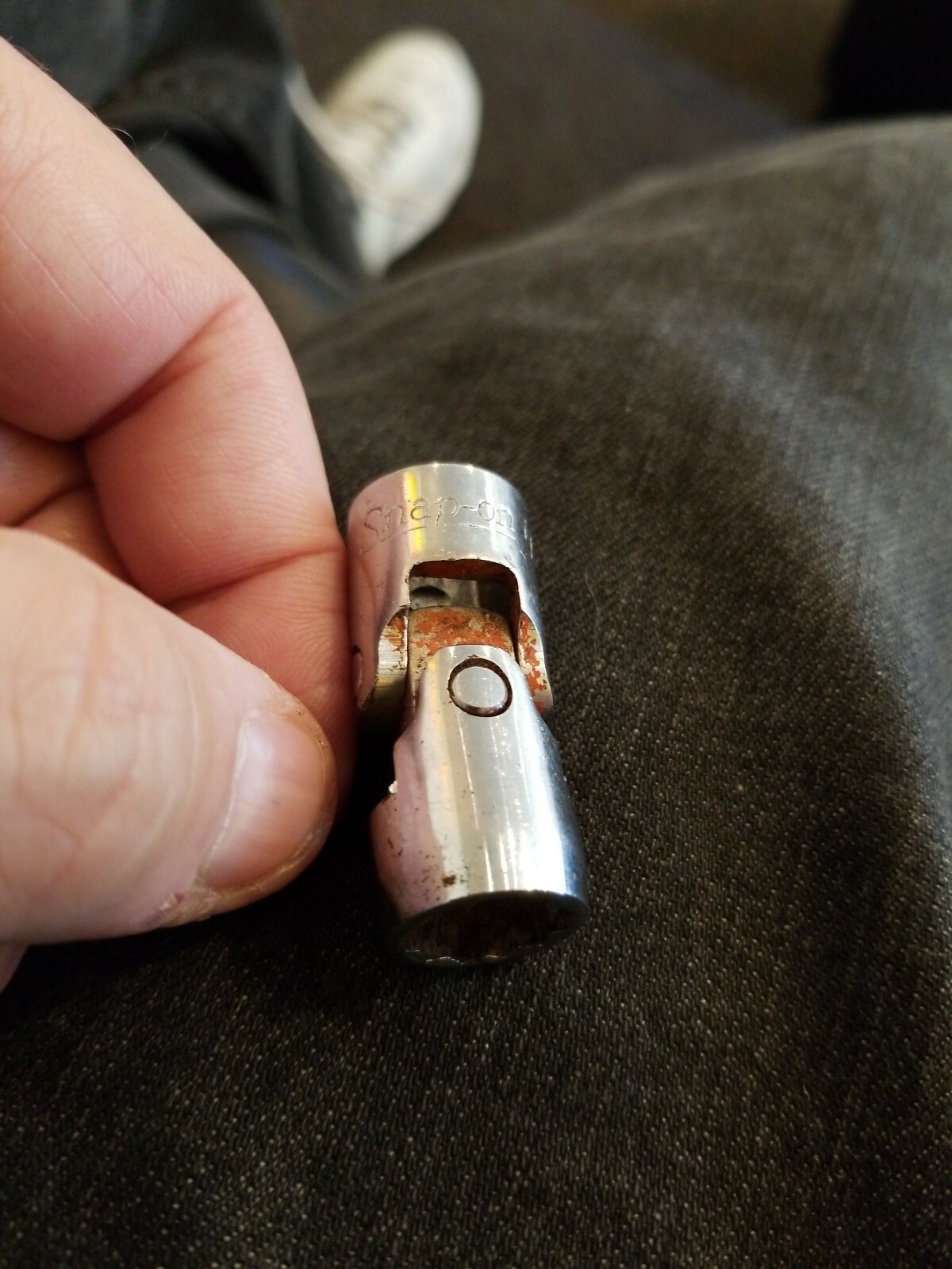 Snap On vintage underline FVU14 -7/16″ 12 Point Swivel Socket 3/8″ Drive