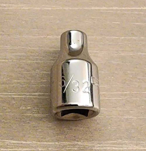Craftsman 5/32″ Socket 6 Point 1/4″ Drive EE 43481 (Taiwan)