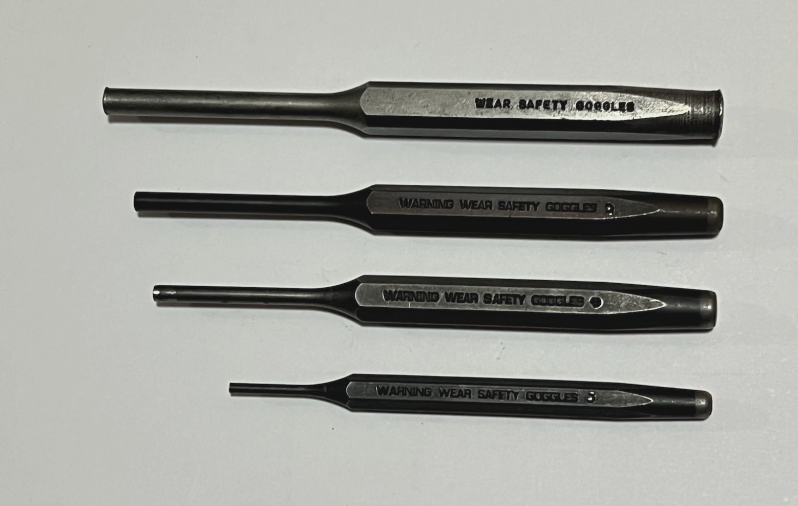 Snap On Pin Punch Set 4 pc 3/21 – 5/32 – 3/16 – 1/4 USA