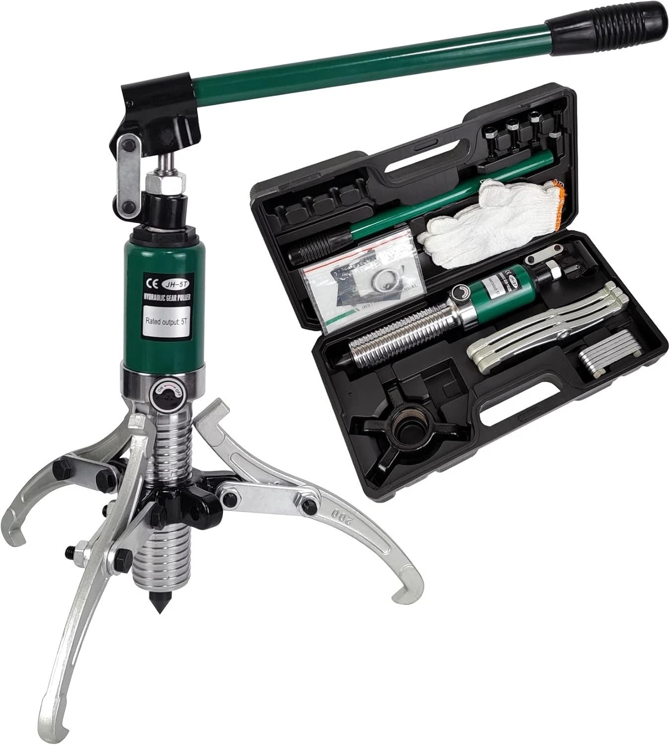 Heavy-Duty 15 Ton Gear Puller – Adjustable Jaws, 360° Operation, Durable Steel